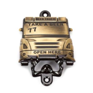 Imagem de Abridor Garrafa De Cerveja Caminhão Truck Decoração Caminhoneiro Metal