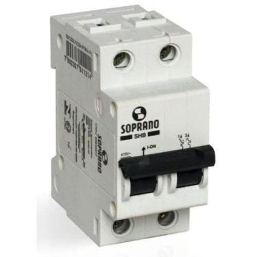 Imagem de Disjuntor bipolar din 2x50a curva c - SOPRANO