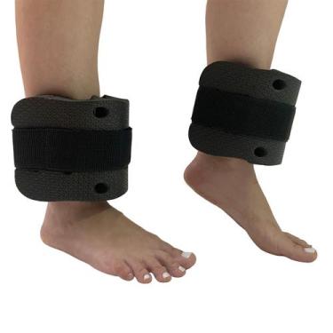 Imagem de Par Tornozeleira Em EVA Hidroginástica 2 à 3kg DF1103 Preto Dafoca Spo