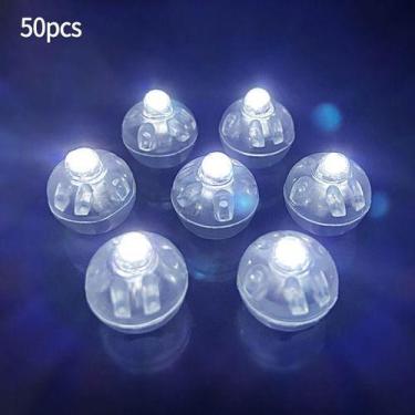 Imagem de 50 Peças Luzes De Balão  Led  Sem Fio Para Decorar - oem, Branco 100 U