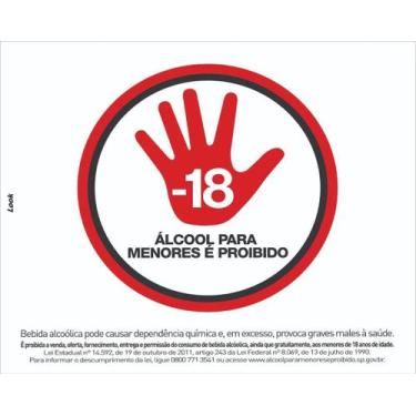 Imagem de Placa de Sinalização - Proibida a Venda de Bebida Alcoólica para Menor