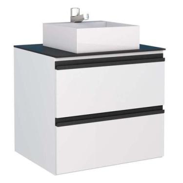 Imagem de Gabinete Para Banheiro com Cuba Cubo Gaia 60 Cozimax Branco