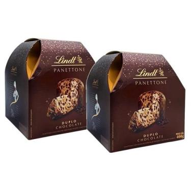 Imagem de Kit 2 Panetone Lindt Duplo Chocolate 400G