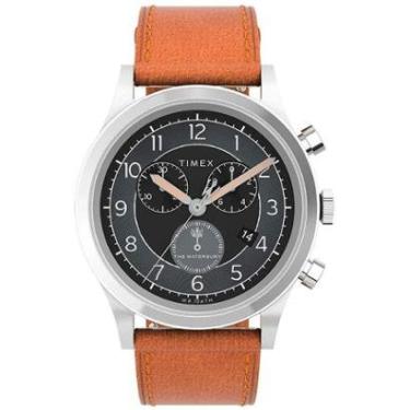 Imagem de Relógio Timex Cronógrafo Couro Waterbury Marrom TW2V73900M-Masculino