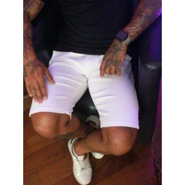 Imagem de Bermuda Sport Fino Bolso Faca Masculino - Next Jeans, Branco, 44