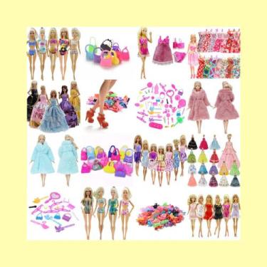 Imagem de Mega Kit de Roupas e Acessórios Para Bonecas - Sheilinha 3 - Sheilinha