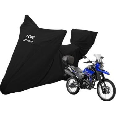 Imagem de Capa Tecido Para Moto Yamaha Xtz 250 Lander Com Bauleto - Mz, Preta