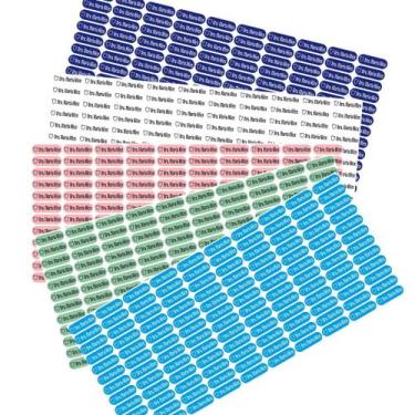 Imagem de 120 Etiquetas Adesivos Instrumentais Autoclavável 180º  PEQUENAS - Tec