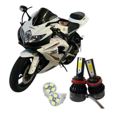 Imagem de Kit Farol Led Gsx 750 Srad 2010 A 2013 Foco Triplo Mod Novo - JP2