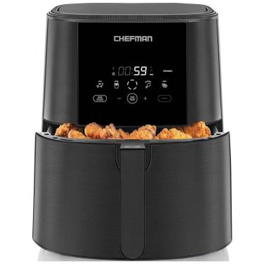 Imagem de Fritadeira Elétrica Air Fryer 5L de Capacidade com Painel de Controle Digital, 1500W, 110V, CHEFMAN TurboFry, Preto