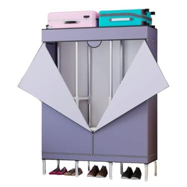 Imagem de Guarda-roupa Armário espaçoso portátil, guarda-roupa para casa, corpo inteiro, tecido, guarda-roupa temporário para quarto armário