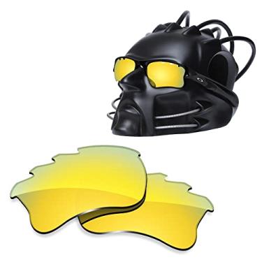 Imagem de ToughAsNails Lentes de substituição para óculos de sol Oakley Flak Jacket XLJ - HyperVision Plus Gold Chrome - Polarizadas