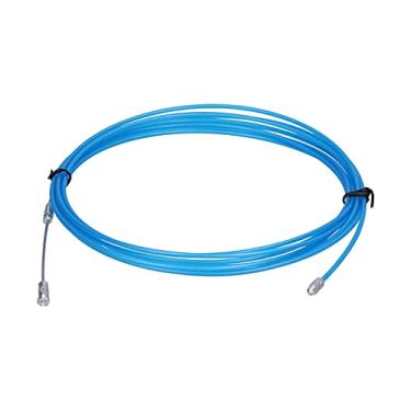 Imagem de Corda de Fio de Aço Inoxidável, Fios de Cabo de 0.4mm, Cor Azul, Corda Coberta de Plástico, Peças Industriais de Alta Elasticidade para Guindaste de Elevador (15m)