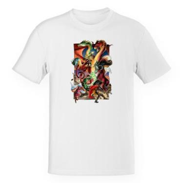 Imagem de Camiseta Unissex  Caverna do Dragão - Luta contra Tiamat - Alearts, P