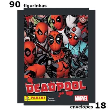Imagem de Kit 90 Figurinhas Deadpool Marvel Uma História Em Quadrinhos - Panini