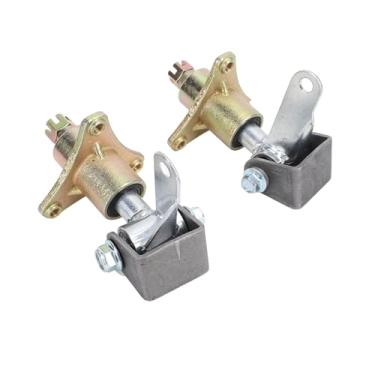 Imagem de 1 Par de Fuso de Direção do Conjunto de Fugas de Direção 3 Cubos de Roda Dianteira de Roda de Direção Liga de Aço de Direção de Direção para Pneus de 6 Polegadas ATV GO KART Quad