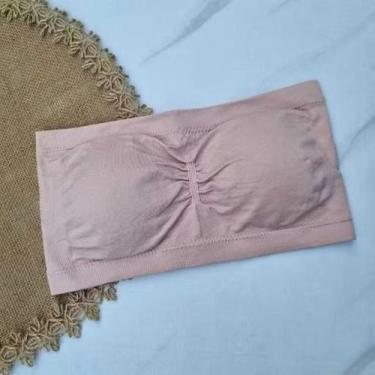 Imagem de Sutiã Top Faixa sem alça Com Bojo Removível Sem Costura Zee Rucci - Se