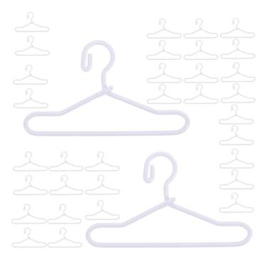 Imagem de Vaguelly Cabides Para Pendurar Vestidos De Boneca 40 Peças Cabides Em Miniatura Mini Adereços De Casa Para Armário De Boneca