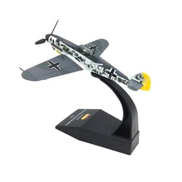 Imagem de Enatuhter Aviões fundidos em escala 1/72 modelo de aeronave BF109 simulação caça avião avião de ataque modelos de avião militar para adultos