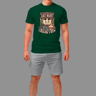 Imagem de Camisetas Básica Masculina Moda De Country confortável Manga Curta Gol