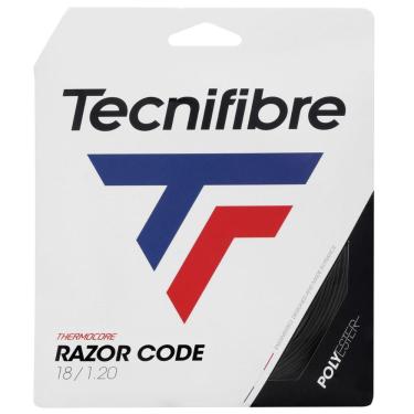 Imagem de Corda Tecnifibre Razor Code Thermocore 18 1.20mm - Set Individual - Preta