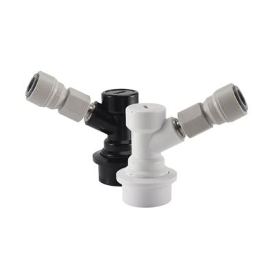 Imagem de Fabricação caseira de cerveja Beer Keg Ball Lock Disconnect,3/8’’ Push-in Fitting Quick Connector Gas/Liquid Dispenser For Cornelius Corny Keg & 9.52mm Tube Acessórios para vinho(Gas ball lock kit)