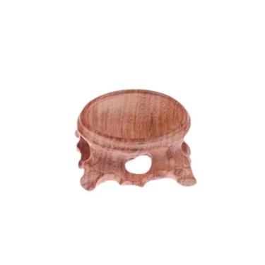 Imagem de TTETTZ Exibição de madeira Stand ovo base esfera globo stone orb ovo ovo para esfera, 4.5 Cm X 2.5 Cm