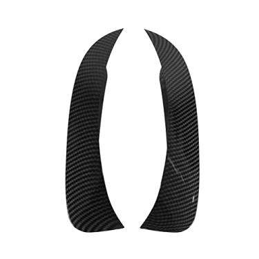 Imagem de GRCFUMO 1 par de tampa de ventilação de ar do spoiler do pára-choque traseiro, acabamento da tampa do spoiler da janela chanfrada do lado esquerdo direito, asa lateral da janela