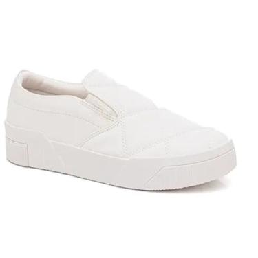 Imagem de Tênis Quiz Slip On Feminino, Branco, Sola Plataforma (Branco, BR, Adulto, Numérico, M, 39)