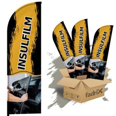 Imagem de Wind Banner Dupla Face 3mt Completo Insulfilm Kit C/ 3unds - Fadrix