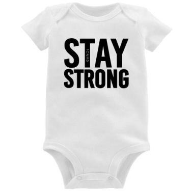 Imagem de Body Bebê Stay Strong - Foca na Moda, Branco, M