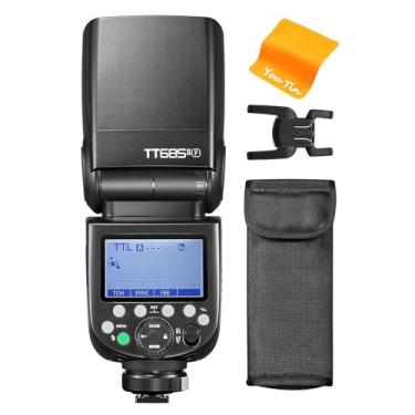 Imagem de Godox Flash de câmera TT685II-F TT685IIF, sistema X sem fio HSS 1/8000s 2.4G, tempo de reciclagem de 0,1-2,6s 330 Pops, flash TTL compatível com câmeras Fujifilm Fuji X100V X-T4 X-T3 X-T30 X-T1 XT100