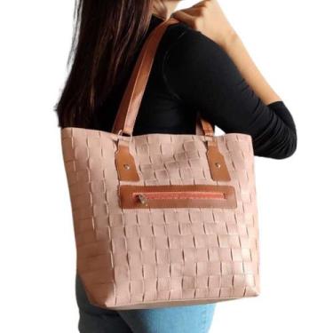 Imagem de Bolsa Feminina Sacola Grande Shopbag de Ombro para Trabalho e Passeio 