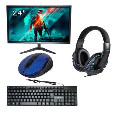 Imagem de Kit 1 Monitor Led Full Hd 60Hz Mais Periféricos - Kit 2