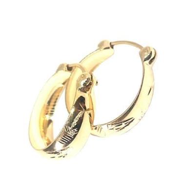 Imagem de Brinco de ouro 18k Argola Escrava 1,5cm - Elegancy Joias
