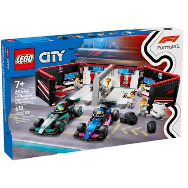 Imagem de Lego City Garagem F1 e Carros Mercedes-AMG e Alpine 60444