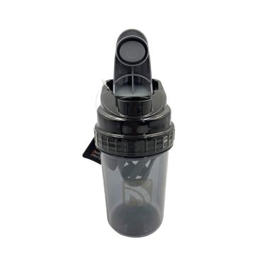 Imagem de COQUETELEIRA GARRAFINHA SQUEEZE SHAKEIRA, Prottector - 450 mL - Preta, único