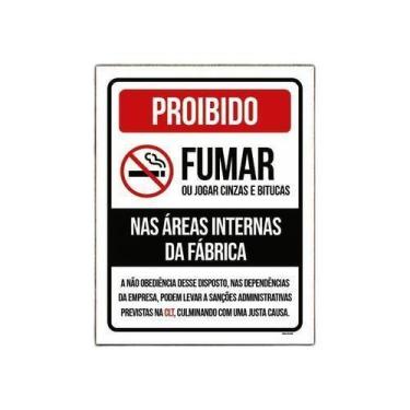 Imagem de Placa Proibido Gumar Áreas Internas Fábricas 36X46 - Sinalizo.Com