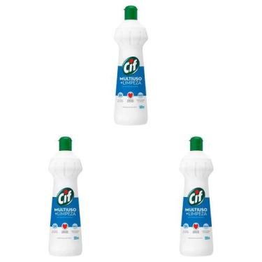 Imagem de Kit 3 Und Limpador Cif Multiuso +limpeza 500ml