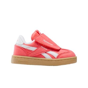 Imagem de Reebok Tênis infantil clássico de nylon para bebês, Vidro azul/branco, 9.5 Infant