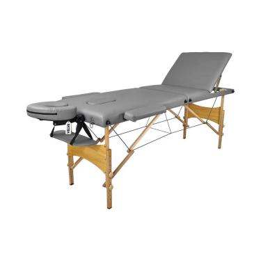 Imagem de Maca Portátil Para Massagem Divã Dobrável Cinza Velve M303