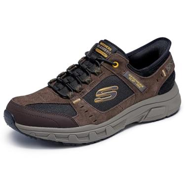 Imagem de Skechers Tênis masculino Oak Canyon Consistent Winne Hands Free Slip in, Marrom/preto, 7.5 X-Wide