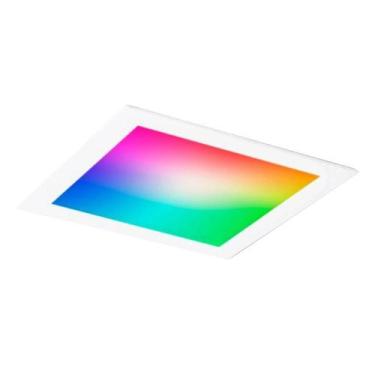 Imagem de Painel Led Inteligente  RGB Embutir Quadrado 30x30 Ekaza 24W