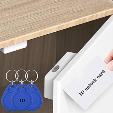 Imagem de Fechadura de armário eletrônica RFID oculta DIY fechadura de indução eletrônica para armário de madeira gaveta armário caixa de correio