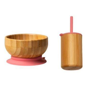 Imagem de Combo Introdução Alimentar feito de Silicone e Bambu - HoityToity