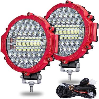 Imagem de OfleGold Luzes Redondas De Led Off-Road, 7 Polegadas, Pod De Luz Led, 201 W, 15000 Lm, Feixe Combinado, Luzes De Direção Led Com Chicote De Fiação Para Trator, Atv, Utv, Carrinho De Golfe, Caminhões
