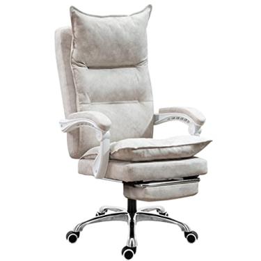 Imagem de Cadeira executiva comercial cadeira executiva de tecido tecnológico confortável, cadeira gerencial ergonômica com encosto de cabeça, cadeira de escritório giratória reclinável com apoio de pernas