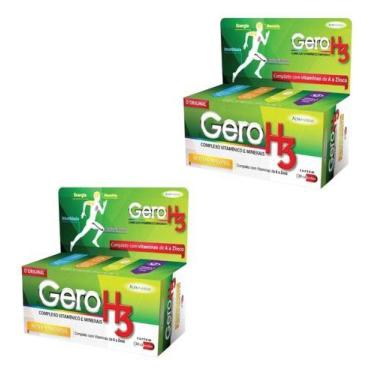 Imagem de Gero H3 Suplemento Vitaminico 30 Cps - Kit Com 2 Caixas - Altapharma, 