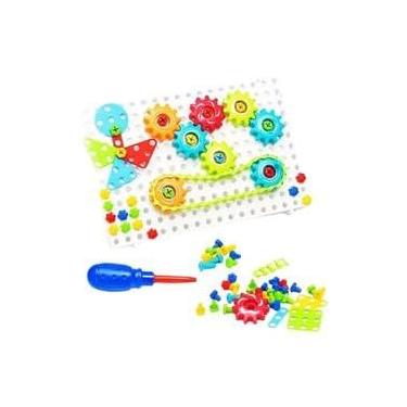 Imagem de Quebra-Cabeça Infantil com Engrenagens, 98 Peças, Colorido, Brinquedo Educativo para Crianças com mais de 3 anos