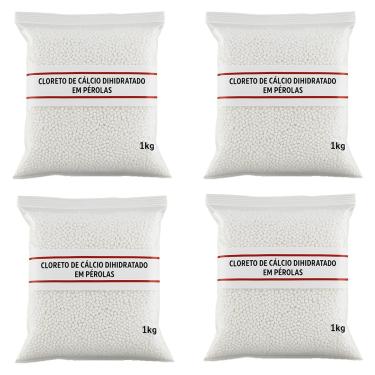 Imagem de Cloreto De Cálcio 4kg Evita Mofo Antimofo Em Bolinhas